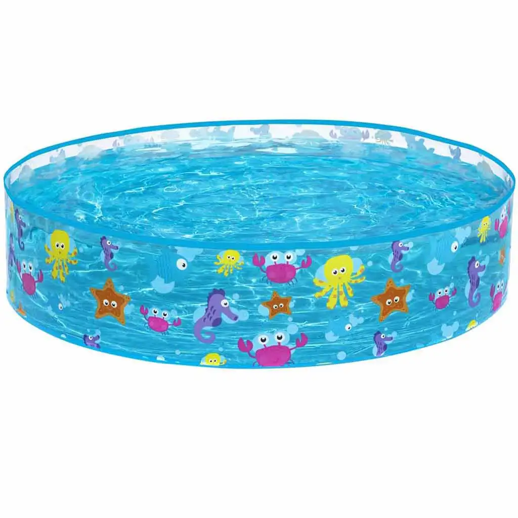 Bestway: Fill N Fun Sparkling Sea mořský zvířecí pevnostěnný brouzdaliště, Ø 122 x 25 cm