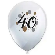 "40" let balónků s potiskem, 6 ks sady
