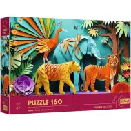 40. výročí – Papírové umění: Džungle, puzzle 160 dílků – Trefl