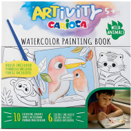 ARTivity: Zvířata akvarelová omalovánka se štětcem – Carioca
