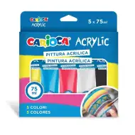 Acrylic 5x75ml akrylová barva sada - Carioca