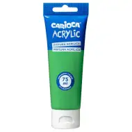 Akrylová barva 75 ml v jasně zelené barvě - Carioca