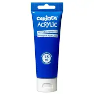 Akrylová barva 75 ml v tmavě modré barvě - Carioca