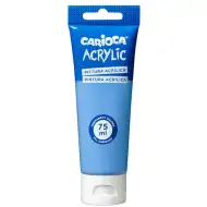 Akrylová barva 75 ml ve světle modré barvě - Carioca