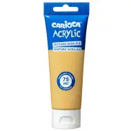 Akrylová barva 75 ml ve zlaté barvě - Carioca
