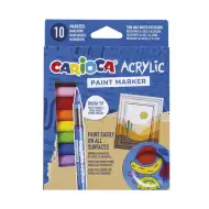 Akrylové akrilové fixy 10ks sada - Carioca