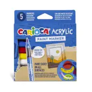 Akrylové akrylové fixy 5ks sada - Carioca