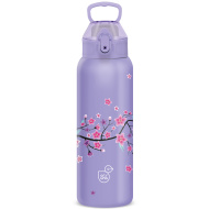 Ars Una: 3D Snow Flower fialová dvoustěnná kovová lahev 700 ml