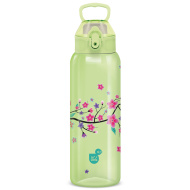 Ars Una: 3D Snow Flower zelená láhev s květinovým motivem bez BPA 700 ml
