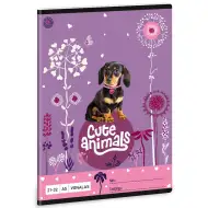 Ars Una: Cute Animals - Štěně jezevčíka linkovaný sešit A/5