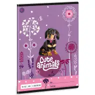 Ars Una: Cute Animals - Štěně jezevčíka, linkovaný sešit pro 2. třídu, A/5