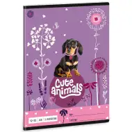 Ars Una: Cute Animals - Štěně jezevčíka linkovaný sešit pro 3. třídu A/5