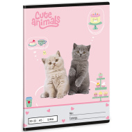 Ars Una: Cute Animals - Tea Party nelinkovaný sešit A5 20-32