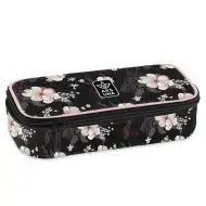 Ars Una: Flowery Black penál pro teenagery 22,5x6x11,5 cm