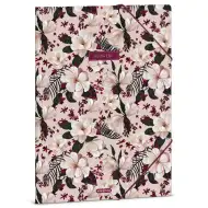Ars Una: Flowery Pink květinová gumičková složka A/4