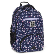 Ars Una: Navy bloom ergonomická školní taška, batoh 27 l