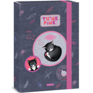 Ars Una: Think Pink roztomilý box na sešity A4 s motivem koček