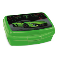 Ars Una: Zelený Lamborghini svačinový box 16,5x6x13,5cm