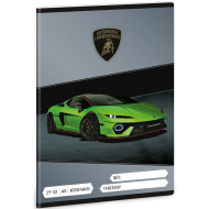 Ars Una: Zelený čtverečkovaný sešit s motivem Lamborghini A/5 27-32