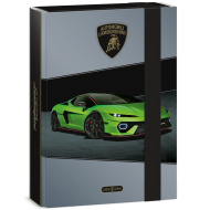 Ars Una: Zelený sešitový box Lamborghini s gumou A5