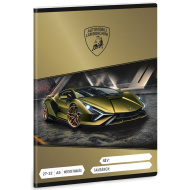 Ars Una: Žlutý čtverečkovaný sešit s motivem Lamborghini A5 27-32