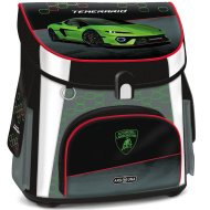 Ars Una: školní taška/batoh s motivem Lamborghini, ergonomická, s magnetickým zapínáním, 33x41x24 cm