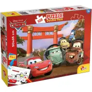 Auta 2 v 1 108dílné puzzle a omalovánka 50x35 cm – Lisciani