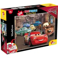 Auta 2 v 1 108dílné puzzle a omalovánka 70x50 cm - Lisciani