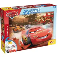 Auta 2 v 1, 250dílné puzzle a omalovánka 50x35 cm - Lisciani