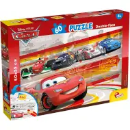 Auta 2 v 1 60dílné puzzle a omalovánka 50x35 cm - Lisciani