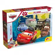 Auta 2 v 1 maxi 24dílné puzzle a omalovánka 70x50 cm - Lisciani