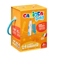 Baby 24ks omyvatelná sada fixů - Carioca