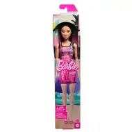 Barbie Chic módní panenka s hnědými vlasy v růžových šatech Barbie - Mattel