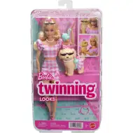 Barbie: Herní sada Módní duo s domácím mazlíčkem v růžové barvě – Mattel
