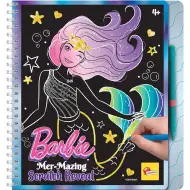Barbie Mer-Mazing škrábací sada, 44 stran - Lisciani