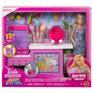 Barbie Záhady: Plážoví detektivové – Herní set s panenkou a stánkem na cukrovou vatu – Mattel