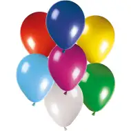 Barevné latexové party balónky – sada 100 ks
