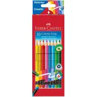 Barevné tužky 10ks sada s gumovým koncem - Faber-Castell