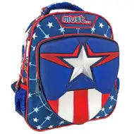 Batoh pro předškoláky s 3D vzorem Kapitána Ameriky 27x10x31cm