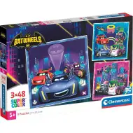Batwheels 3x48 dílků Supercolor puzzle - Clementoni