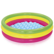 Bestway: Swim Squad™ tříkruhový barevný nafukovací dětský bazén Ø 102 x 25 cm