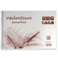 Bezlesý spirálový skicák B/4, 32 listů, 120g