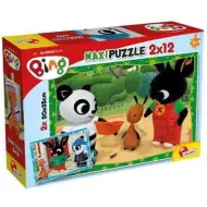 Bing a jeho přátelé: Zima-léto 2x12 dílků maxi puzzle