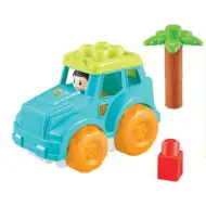 Bloky Maxi: Stavebnice terénního vozu, sada 10 kusů