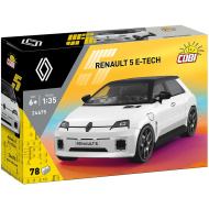 COBI: Renault 5 E-Tech bílý stavebnicový automobil (24675)