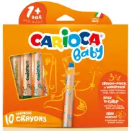 Carioca: 3 v 1 dětská voskovka, sada 10 kusů