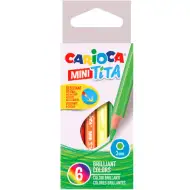 Carioca: Mini Tita odolné barevné tužky, sada 6 kusů