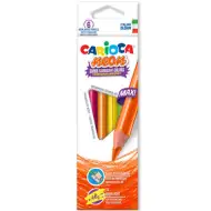 Carioca: Neon Maxi barevné tužky, sada 6 kusů