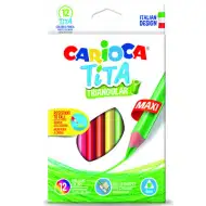 Carioca: Tita maxi trojúhelníkové barevné tužky 12 ks