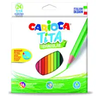 Carioca: Tita trojúhelníkové barevné tužky 24 ks
